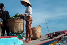  Vietnam Mekond delta drijvende markt