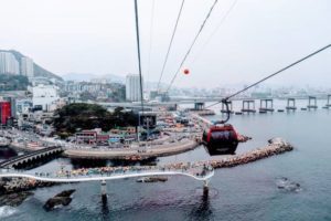 Zuid-Korea Busan Songdo cable car