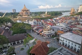 Maleisië Borneo Kuching uitzicht