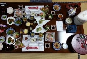 Japan Kurakawa Ryokan Dinner