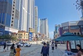 Zuid Korea Busan Naar Het Strand